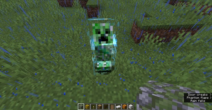 Một Creeper điện trong Minecraft