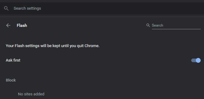Kích hoạt Flash trên Chrome