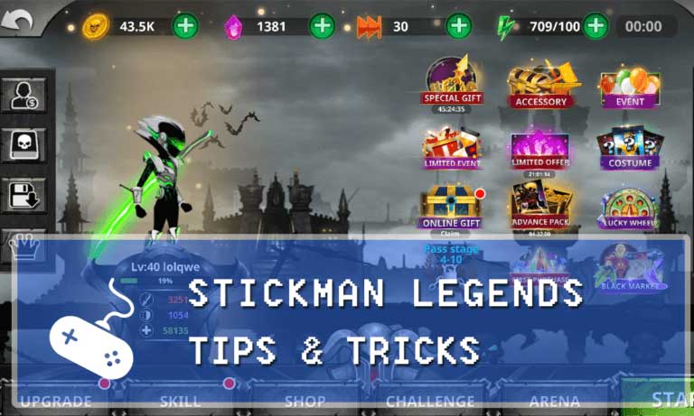 Hướng dẫn chơi Stickman Legends: Shadow Wars 