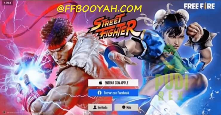 Màn hình đăng nhập Free Fire x Street Fighter